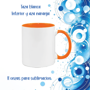Taza interior de color naranja