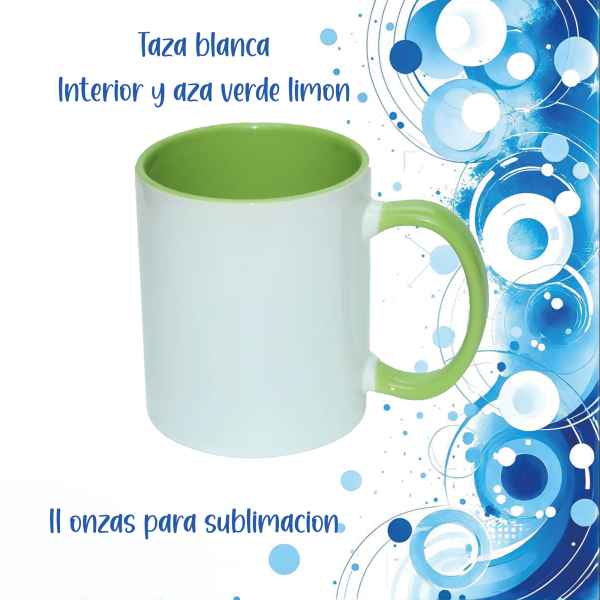 Taza interior de color verde