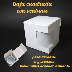 Caja cuadrada con ventana