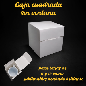 Caja cuadrada para taza sin ventana