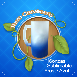 Tarro para sublimar Frost / Azul