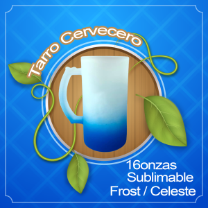 Tarro para sublimar Frost / celeste