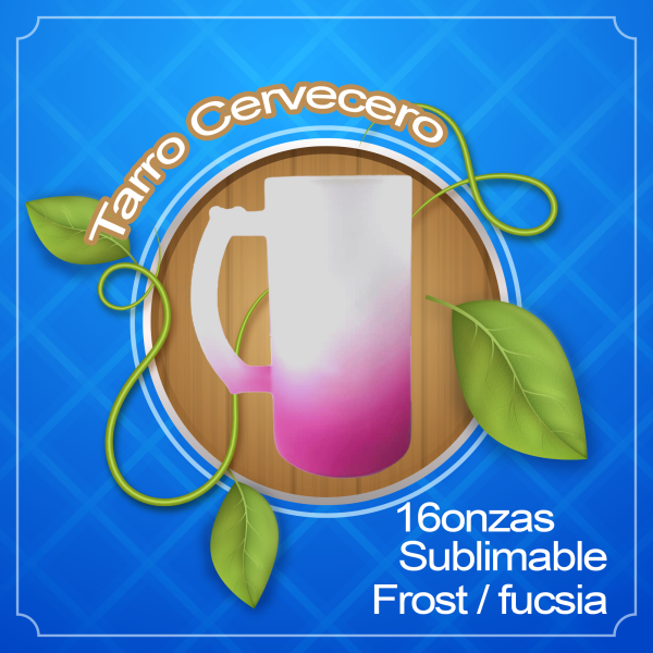Tarro para sublimar Frost / fucsia