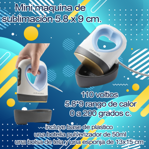 plancha o mini maquina de sublimacion de mano