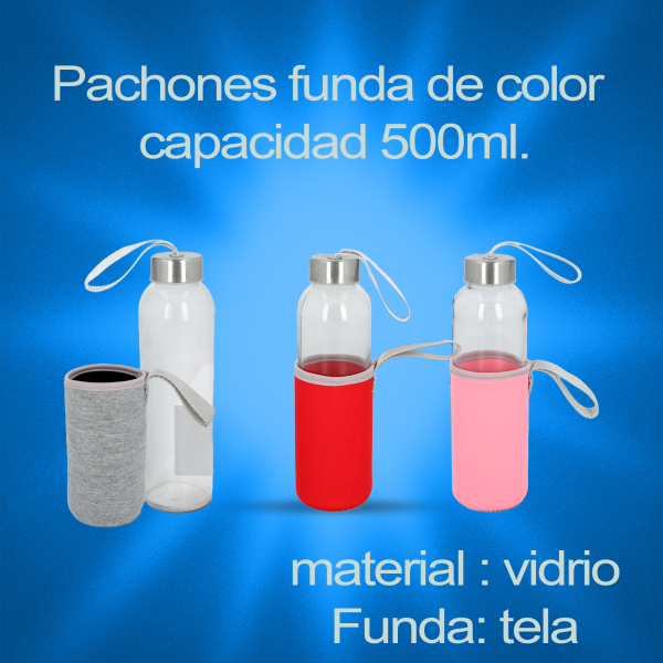 Pachon de vidrio funda de tela