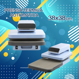 Maquina y/o plancha para sublimar automatica 38x38 cm-