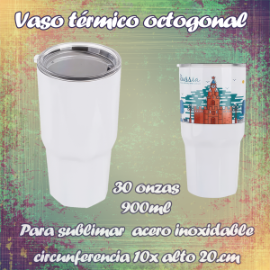 vaso termico octogonal Vaso termico octogonal para sublimar