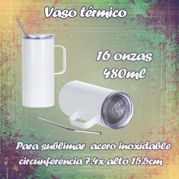 termo skyny acero inoxidable para sublimar 16 onzas