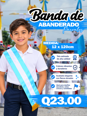 Banda Parvulos banda de abanderado tamaño Parvulos
