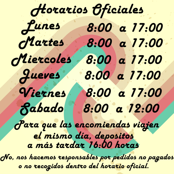 Horarios oficiales