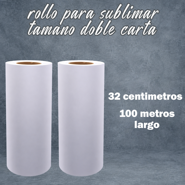 rollo para sublimar doble carta rollo de papel para sublimacion doble carta