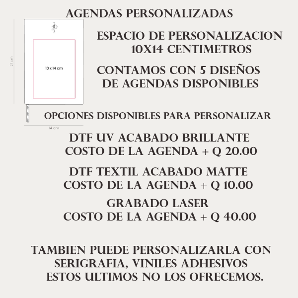 agenda / agendas personalizadas